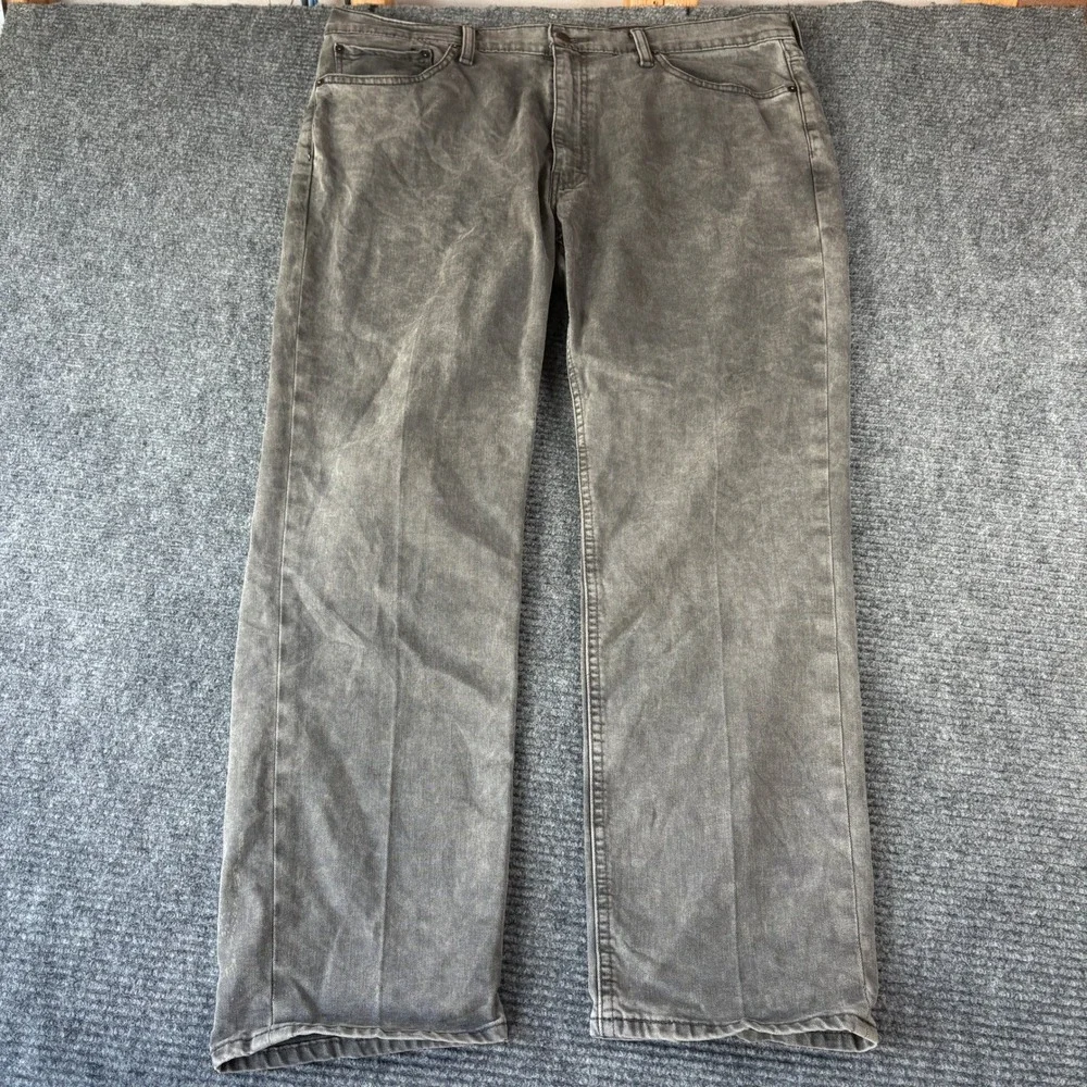 Levis 541 Athletic Taper Jeans Mens 38x30 Gray Acid Wash Denim Pants CW-0317